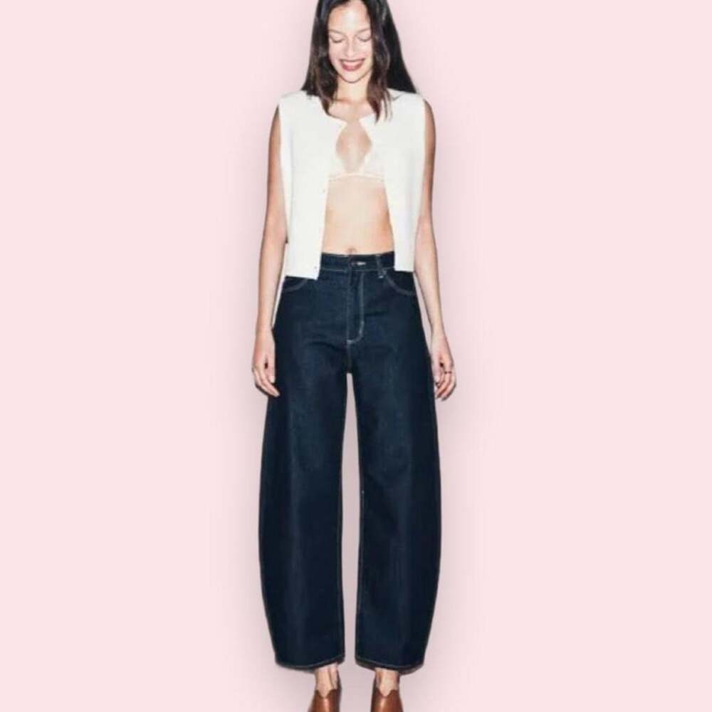 Rolla’s Gigi Barrel Jeans Super Rinse Size 27